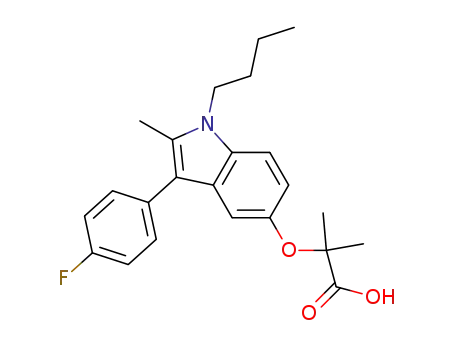 2-((1-Butyl-3-(4-fluorophenyl)-2-methyl-1H-indol-5-yl)oxy)-2-methylpropanoic acid