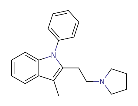 3-methyl-1-phenyl-2-<2-(1-pyrrolidinyl)ethyl>indole