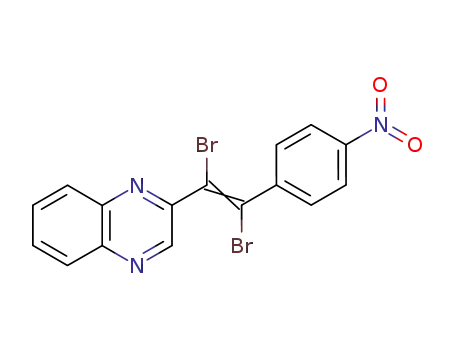 Molecular Structure of 335159-79-0 (2-[(E)-1,2-Dibromo-2-(4-nitro-phenyl)-vinyl]-quinoxaline)