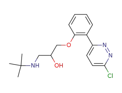 1-(tert-ブチルアミノ)-3-[2-(6-クロロピリダジン-3-イル)フェノキシ]プロパン-2-オール