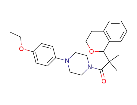 Molecular Structure of 170856-83-4 (2-(isochroman-1-yl)-1-[4-(4-ethoxyphenyl)piperazin-1-yl]-2-methylpropan-1-one)