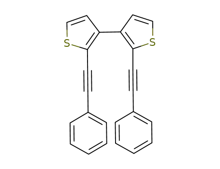 Molecular Structure of 1032350-42-7 (2,2'-bis(phenylethynyl)-3,3'-bithiophene)