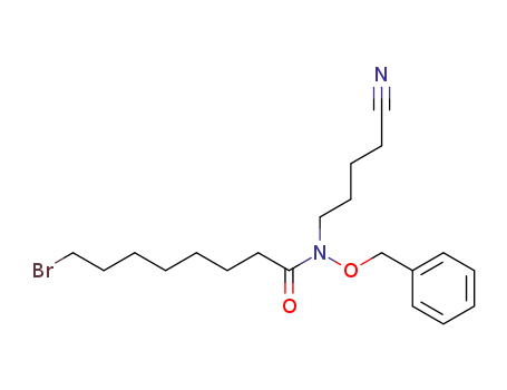 14-bromo-6-(benzyloxy)-7-oxo-6-azatetradecanenitrile