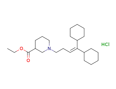 1-(4,4-dicyclohexyl-3-butenyl)-3-piperidinecarboxylic acid ethyl ester hydrochloride