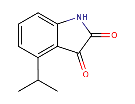 Molecular Structure of 66232-59-5 (4-ISOPROPYLISATIN)