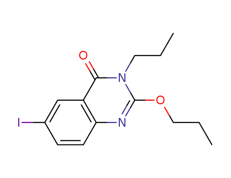 4(3H)-Quinazolinone,6-iodo-2-propoxy-3-propyl-                                                                                                                                                          