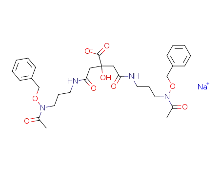 Sodium; 3-[3-(acetyl-benzyloxy-amino)-propylcarbamoyl]-2-{[3-(acetyl-benzyloxy-amino)-propylcarbamoyl]-methyl}-2-hydroxy-propionate