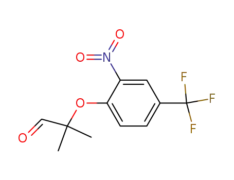 Molecular Structure of 167855-66-5 (2-(2-nitro-4-trifluoromethylphenoxy)isobutyraldehyde)