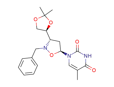 1-{(3S,5S)-2-benzyl-3-[(4S)-2,2-dimethyl-1.3-dioxolan-4-yl]isoxazolidin-5-yl}thymine