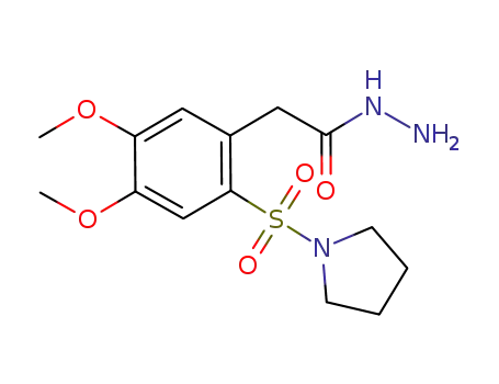 2-(pyrrolidine-1-sulfonyl)-4,5-dimethoxy-phenyl-acetylhydrazide