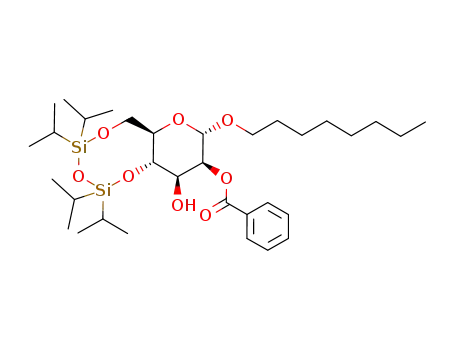 octyl 2-O-benzoyl-4,6-O-(1,1,3,3-tetraisopropyl-1,3-disiloxane-1,3-diyl)-α-D-mannopyranoside