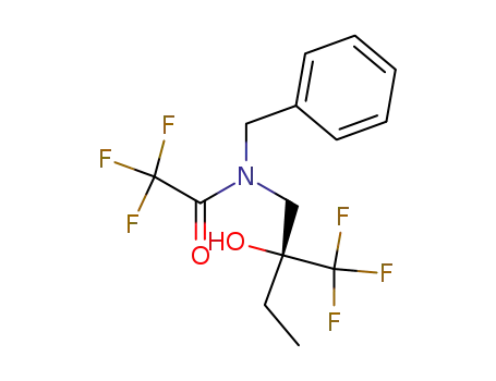 (S)-1-(N-benzyl-N-trifluoroacetyl)amino-2-trifluoromethylbutan-2-ol