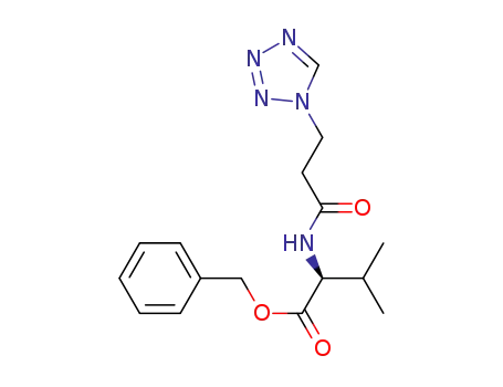 N-(3-(tetrazol-1-yl)-propionyl)-(L)-valine-benzyl ester