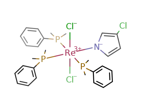 mer-(PMe<sub>2</sub>Ph)3Cl<sub>2</sub>Re(3-NC<sub>4</sub>H<sub>3</sub>Cl)