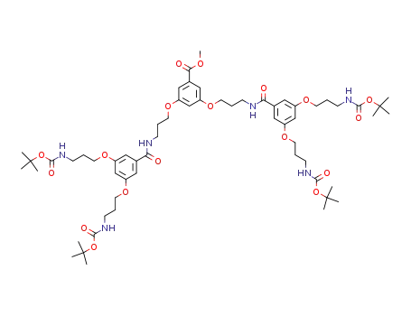 3,5-Bis-{3-[3,5-bis-(3-tert-butoxycarbonylamino-propoxy)-benzoylamino]-propoxy}-benzoic acid methyl ester