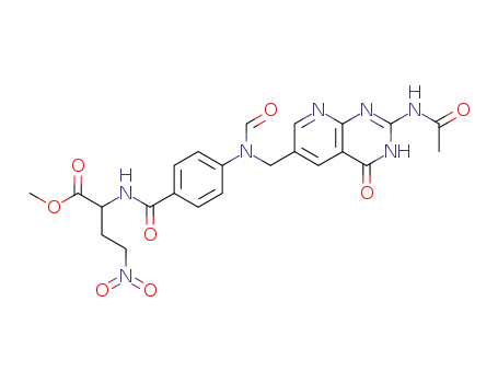 2-[N-[4-[N-[(2-acetamido-4(3H)oxopyrido[2,3-d]pyrimidin-6-yl)methyl]formamido]benzoyl]amino]-4-nitrobutanoic acid methyl ester