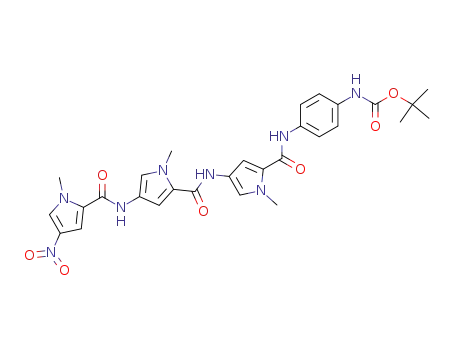 (4-{[1-Methyl-4-({1-methyl-4-[(1-methyl-4-nitro-1H-pyrrole-2-carbonyl)-amino]-1H-pyrrole-2-carbonyl}-amino)-1H-pyrrole-2-carbonyl]-amino}-phenyl)-carbamic acid tert-butyl ester