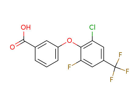 Benzoic acid, 3-[2-chloro-6-fluoro-4-(trifluoromethyl)phenoxy]-