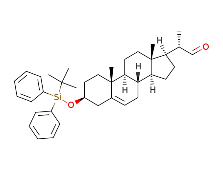 (S)-2-[(3S,8S,9S,10R,13S,14S,17R)-3-(tert-Butyl-diphenyl-silanyloxy)-10,13-dimethyl-2,3,4,7,8,9,10,11,12,13,14,15,16,17-tetradecahydro-1H-cyclopenta[a]phenanthren-17-yl]-propionaldehyde