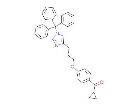 cyclopropyl-{4-[3-(1-trityl-1<i>H</i>-imidazol-4-yl)-propoxy]-phenyl}-methanone