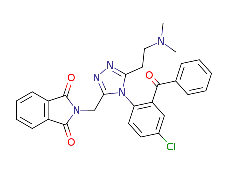 N-<<4-(2-Benzoyl-4-chlorophenyl)-5-<2-(dimethylamino)ethyl>-4H-1,2,4-triazol-3-yl>methyl>phthalimide
