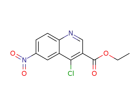 Molecular Structure of 103514-54-1 (Ethyl 4-chloro-6-nitroquinoline-3-carboxylate)