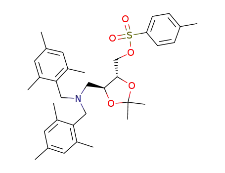(2R,3S)-4-bis(2,4,6-trimethylbenzyl)amino-2,3-O-isopropylidene-1-O-tosylbutane-1,2,3-triol