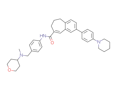 2-(4-piperidinophenyl)-N-(4-((N-tetrahydropyran-4-yl-N-methylamino)methyl)phenyl)-6,7-dihydro-5H-benzocyclohepten-8-carboxamide