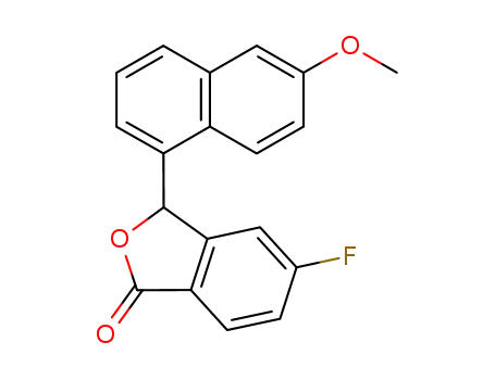 1(3H)-Isobenzofuranone, 5-fluoro-3-(6-methoxy-1-naphthalenyl)-