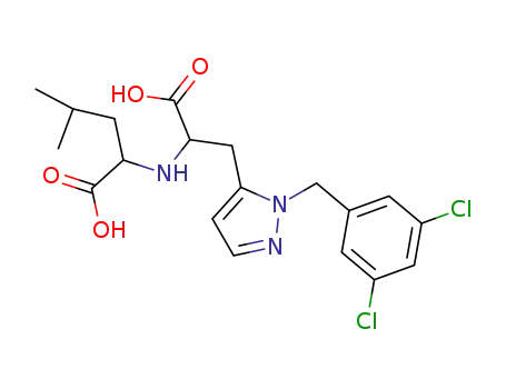 2-{1-Carboxy-2-[2-(3,5-dichloro-benzyl)-2H-pyrazol-3-yl]-ethylamino}-4-methyl-pentanoic acid