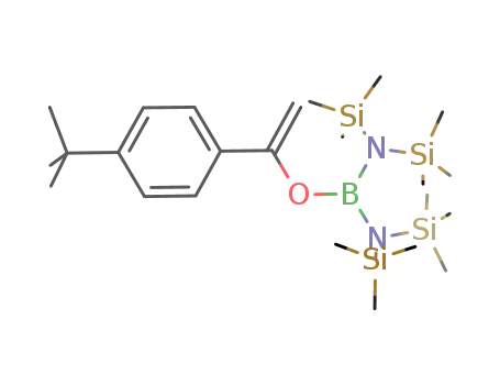 Molecular Structure of 959925-23-6 ((CH<sub>3</sub>)3CC<sub>6</sub>H<sub>4</sub>C(CH<sub>2</sub>)OB(N(Si(CH<sub>3</sub>)3)2)2)