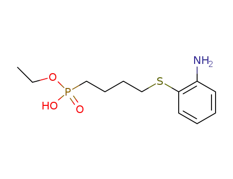 {4-[(o-Aminophenyl)thio]butyl}phosphonic acid, monoethyl ester