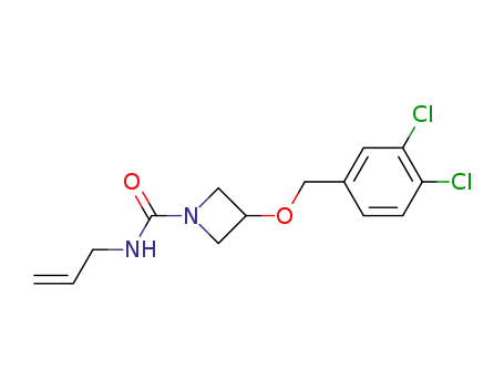 Molecular Structure of 232599-05-2 (3-(3,4-Dichlorobenzyloxy)-N-(2-propenyl)azetidine-1-carboxamide)