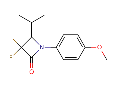 3,3-difluoro-4-isopropyl-N-(p-methoxyphenyl)azetidin-2-one