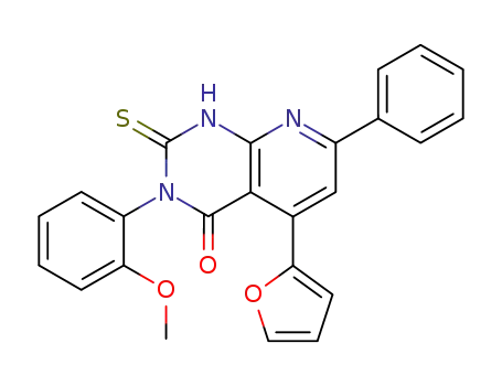 5-furan-2-yl-3-(2-methoxy-phenyl)-7-phenyl-2-thioxo-2,3-dihydro-1<i>H</i>-pyrido[2,3-<i>d</i>]pyrimidin-4-one