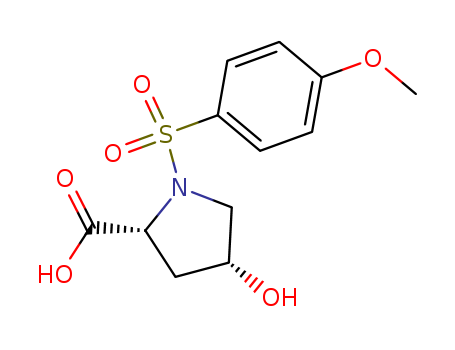D-Proline, 4-hydroxy-1-[(4-methoxyphenyl)sulfonyl]-, (4R)-