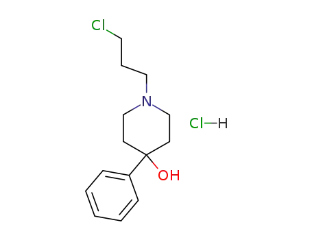 Molecular Structure of 61984-95-0 (4-Piperidinol, 1-(3-chloropropyl)-4-phenyl-, hydrochloride)