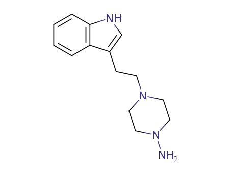 Molecular Structure of 58433-73-1 (1-Piperazinamine, 4-[2-(1H-indol-3-yl)ethyl]-)