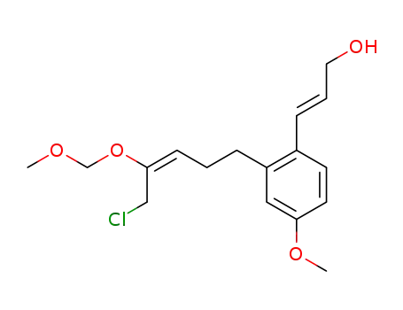 2-Propen-1-ol,
3-[2-[5-chloro-4-(methoxymethoxy)-3-pentenyl]-4-methoxyphenyl]-,
(E,E)-
