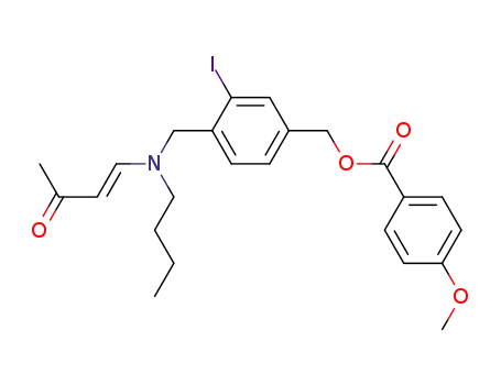 4-Methoxy-benzoic acid 4-{[butyl-((E)-3-oxo-but-1-enyl)-amino]-methyl}-3-iodo-benzyl ester
