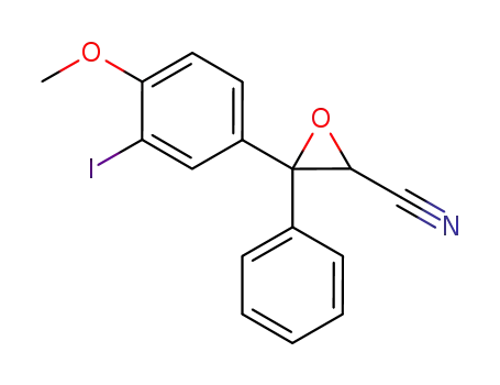 3-(3-iodo-4-methoxyphenyl)-3-phenyloxirane-2-carbonitrile