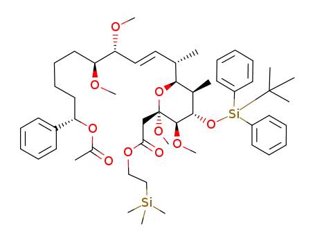 [(2R,3R,4S,5R,6S)-6-((E)-(1S,4R,5S,10S)-10-Acetoxy-4,5-dimethoxy-1-methyl-10-phenyl-dec-2-enyl)-4-(tert-butyl-diphenyl-silanyloxy)-2,3-dimethoxy-5-methyl-tetrahydro-pyran-2-yl]-acetic acid 2-trimethylsilanyl-ethyl ester