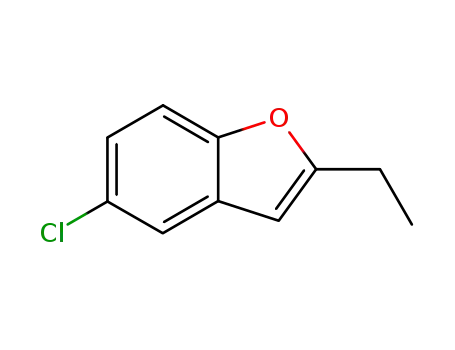 Molecular Structure of 39178-59-1 (5-Chloro-2-ethylbenzofuran)