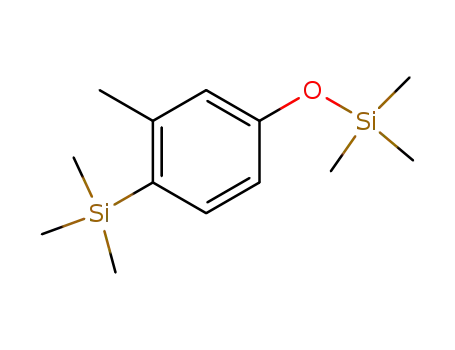 Molecular Structure of 18405-82-8 (trimethyl-(2-methyl-4-trimethylsilanyloxy-phenyl)-silane)