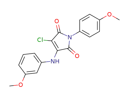 3-chloro-4-(3-methoxyanilino)-1-(4-methoxyphenyl)-1H-pyrrole-2,5-dione