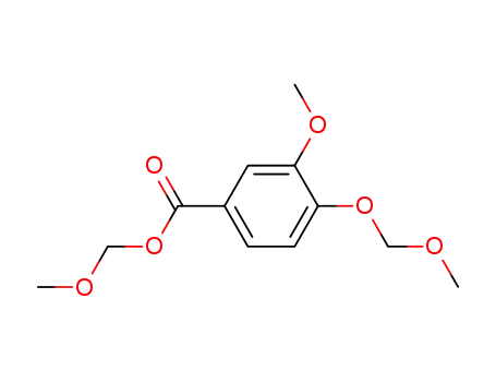 Molecular Structure of 350802-94-7 (3-methoxy-4-methoxymethoxy-benzoic acid methoxymethyl ester)