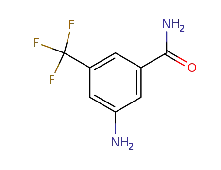 Molecular Structure of 20566-95-4 (3-AMINO-5-TRIFLUOROMETHYL-BENZAMIDE)