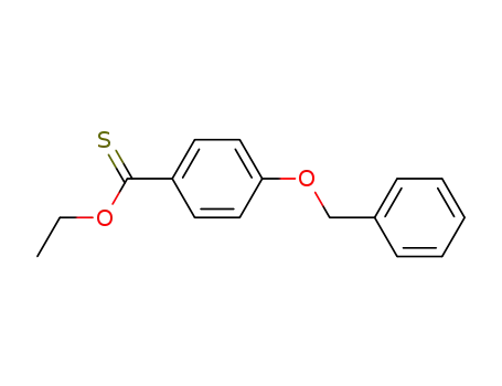 Molecular Structure of 958870-41-2 (4-(phenylmethoxy)-benzenecarbothioic acid O-ethyl ester)