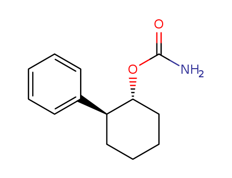 Molecular Structure of 132746-33-9 (Cyclohexanol, 2-phenyl-, carbamate, (1R,2S)-)
