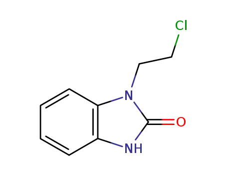 Molecular Structure of 52548-84-2 (1-(2-Chloroethyl)-1,3-Dihydro-2H-Benzimidazol-2-One)
